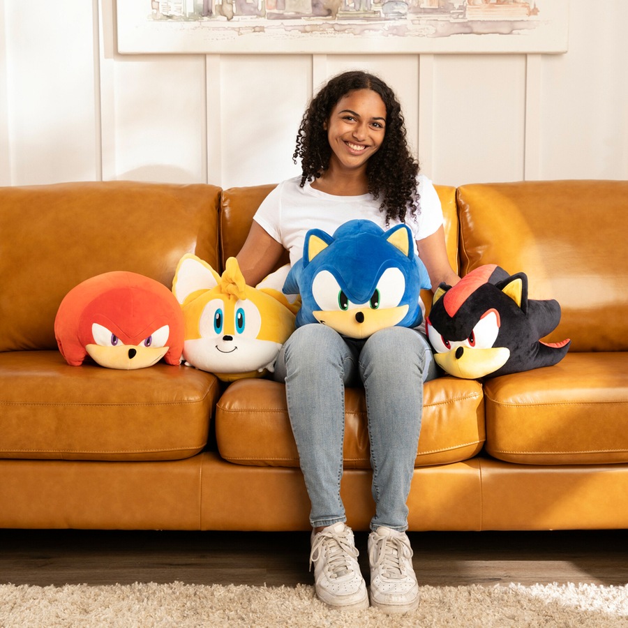 Mocchi Mocchi Mega Sonic the Hedgehog Knuckles Kids Soft Plush Toy Orange 3y+