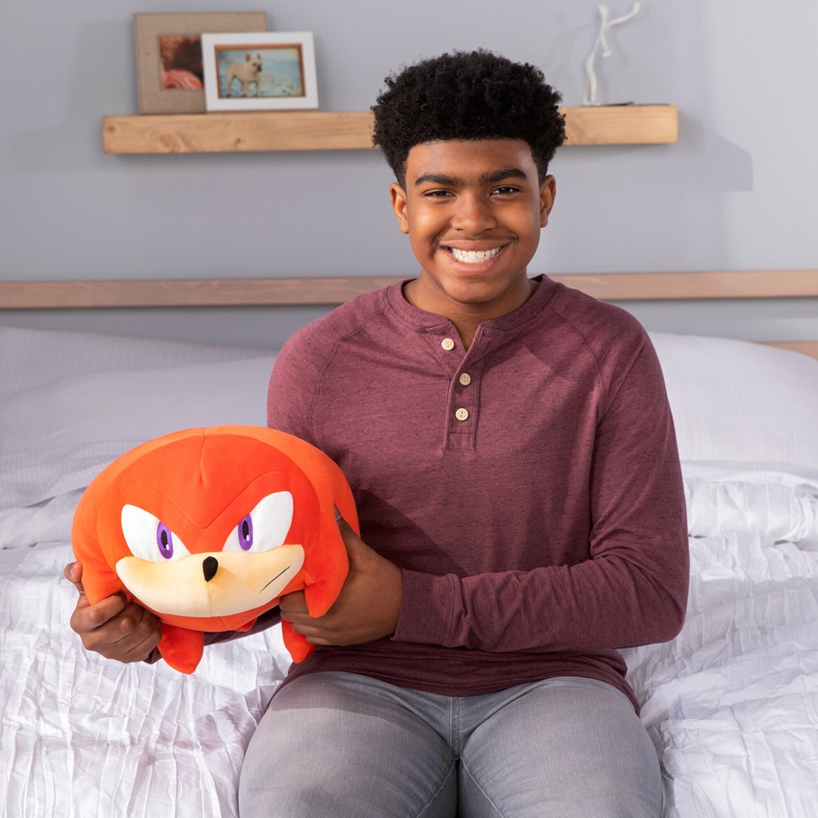 Mocchi Mocchi Mega Sonic the Hedgehog Knuckles Kids Soft Plush Toy Orange 3y+