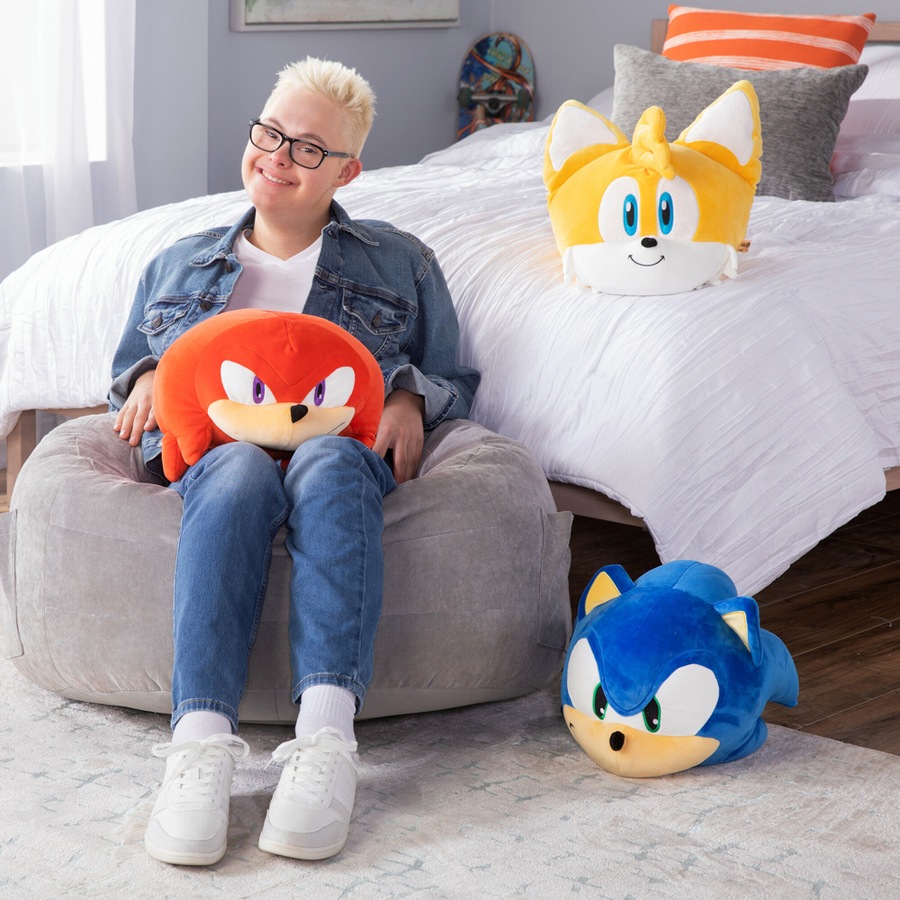 Mocchi Mocchi Mega Sonic the Hedgehog Knuckles Kids Soft Plush Toy Orange 3y+