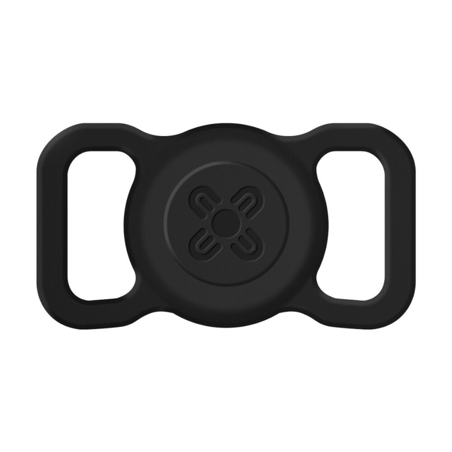 Moki Durable Pet Tag for MokiTag W/ Pet-Friendly Silicone Black