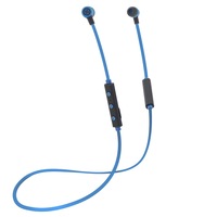 Moki Freestyle Wireless Bluetooth Earphones Headset w/Mic For Smartphone Blue