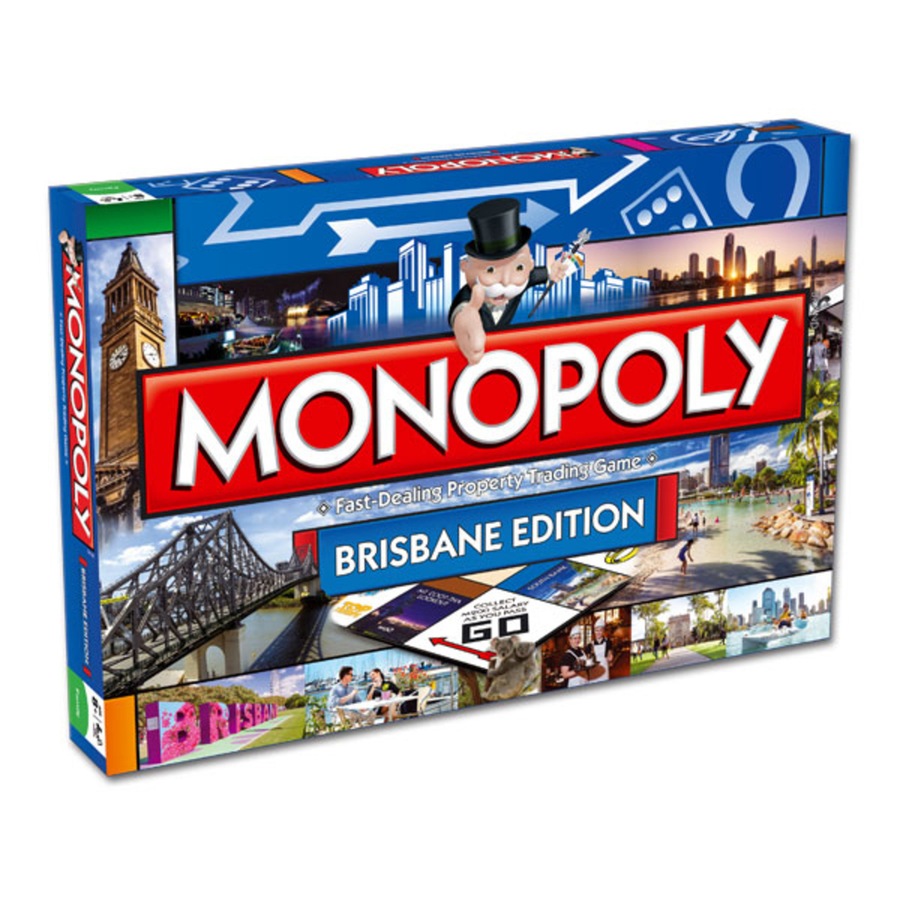 Monopoly Kids/Family Australian Brisbane Edition Property Trading Board Game 8y+