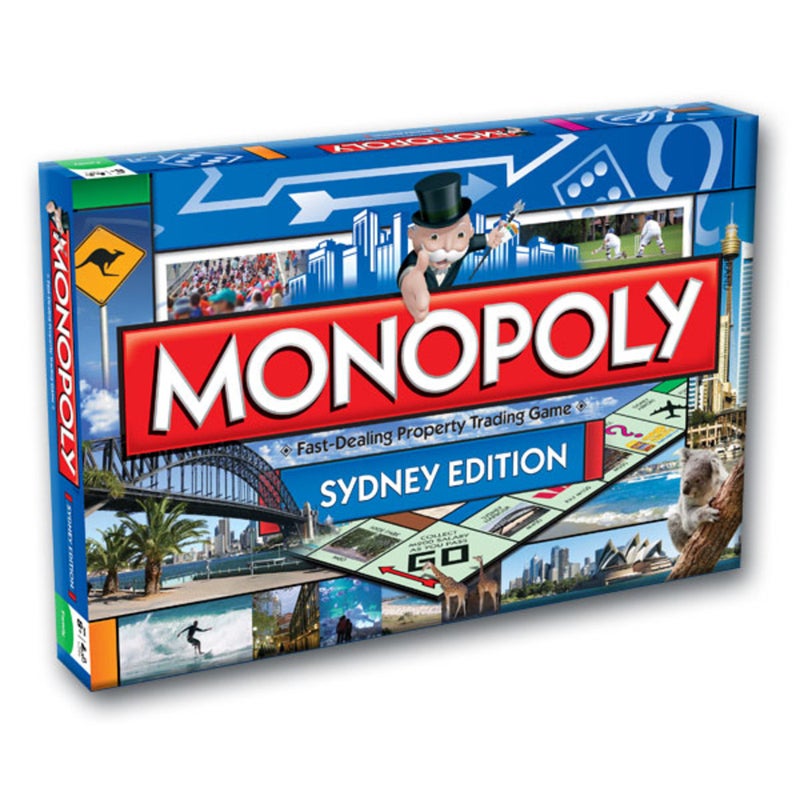 Monopoly Kids/Family Australian Sydney Edition Property Trading Board Game 8y+