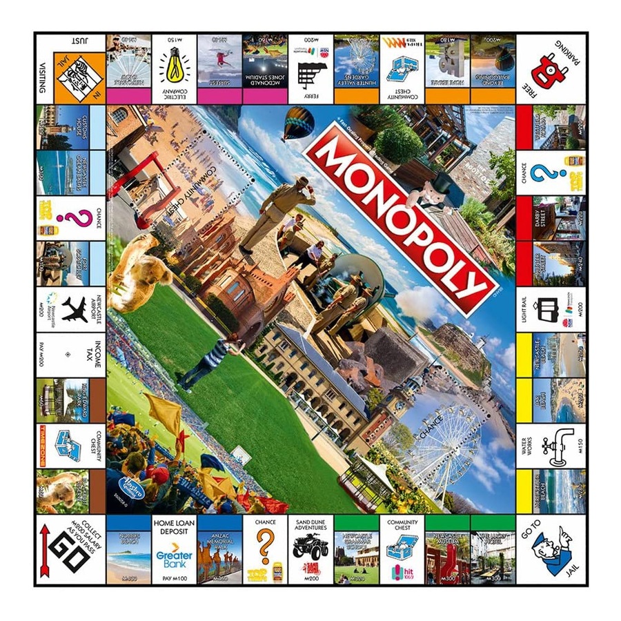 Monopoly Newcastle Edition Classic Tabletop Family/Party Board Game Set 8+