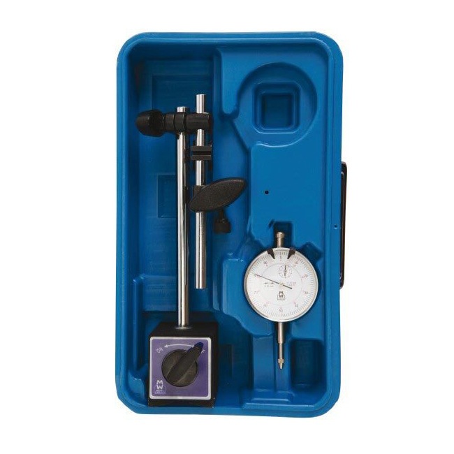 Moore & Wright Analogue Measuring Dial Indicator w/ Magnetic Base Stand Black Unbranded
