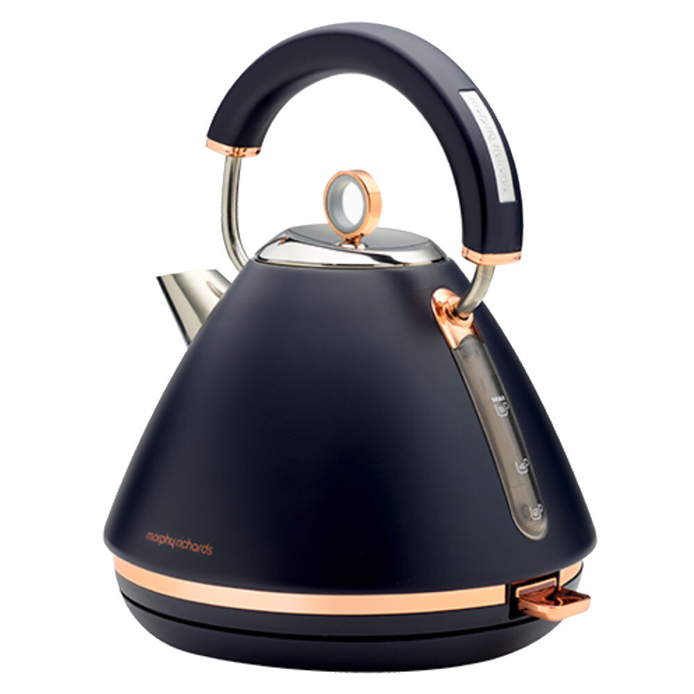 Navy Blue Morphy Richards Kettle Blue And Rose Gold Midnight Blue
