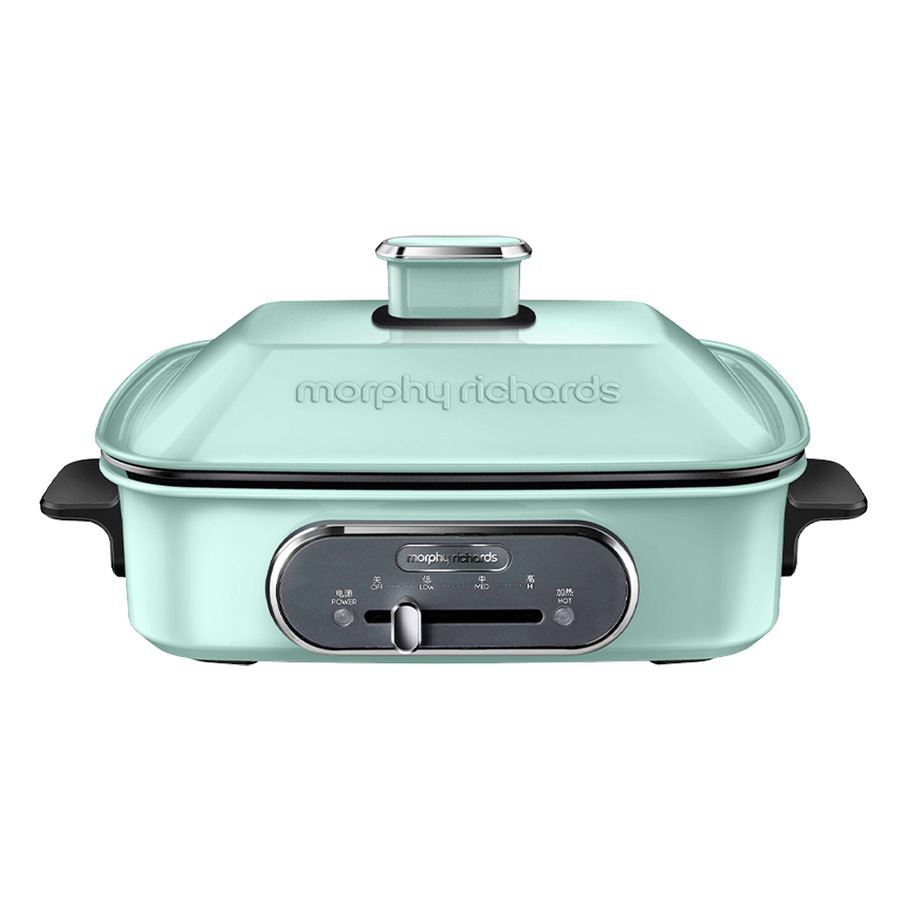 Morphy Richards 1400W Multifunction Cooking Pot Hot Pot/Takoyaki Spearmint Green