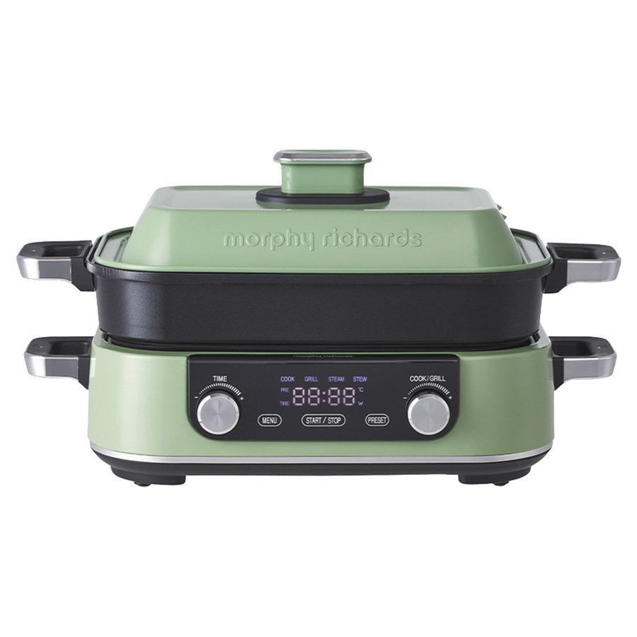Morphy Richards 1600W Digital N-Stick Multifunction Electric Cooker Pot/Pan GRN