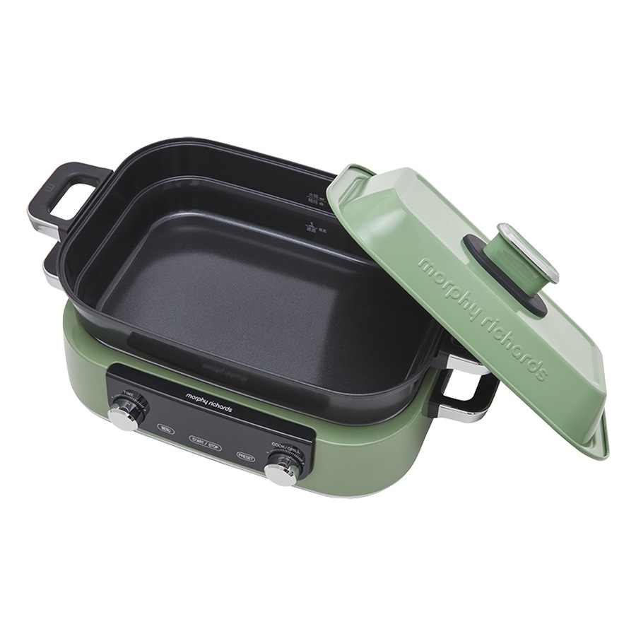 Morphy Richards 1600W Digital N-Stick Multifunction Electric Cooker Pot/Pan GRN