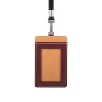 Moshi Adjustable Detachable 11.3x7cm Travel Badge/ID Holder w/Rear Slot Burgundy