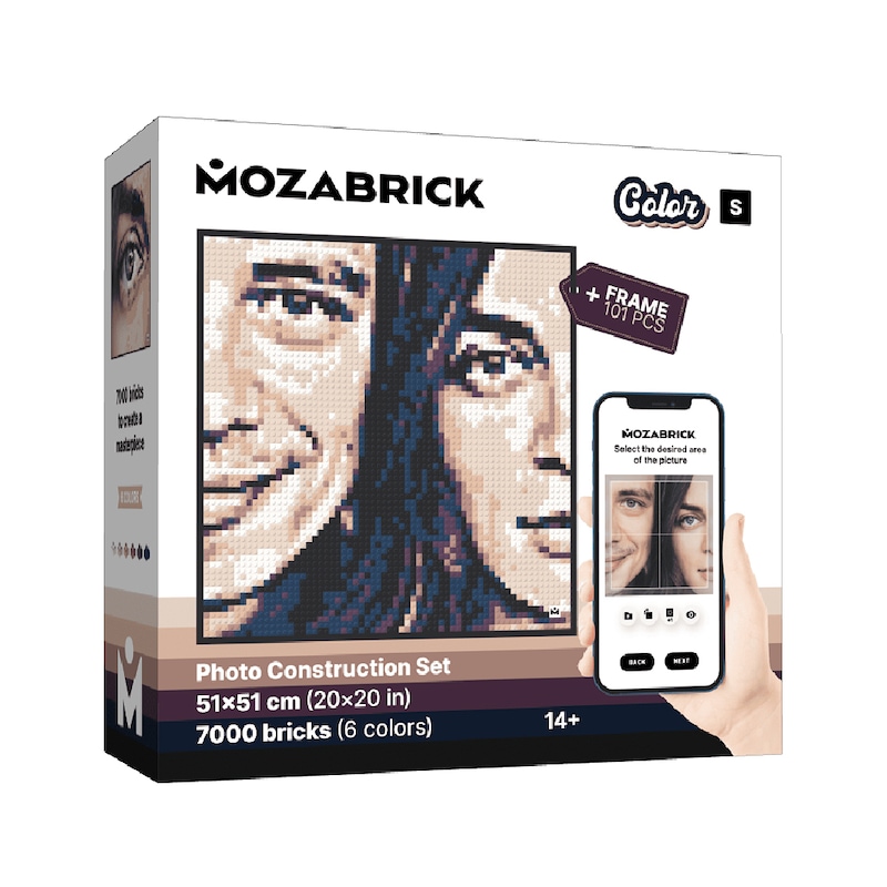 Buy Mozabrick 51cm Model Color Set w/ Frame Personalised Pixel Art ...