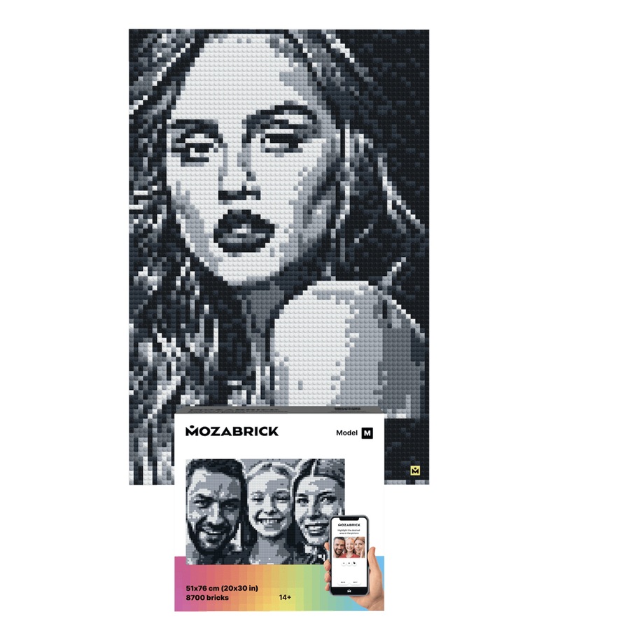 Mozabrick 51x76cm Model M Brick Mosaic Art/Craft Building Photo Construction Set