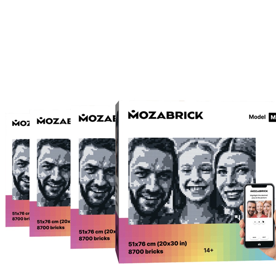 Mozabrick 51x76cm Model M Brick Mosaic Art/Craft Building Photo Construction Set