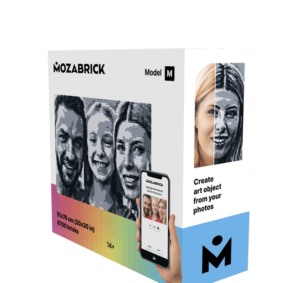 Mozabrick 51x76cm Model M Brick Mosaic Art/Craft Building Photo Construction Set
