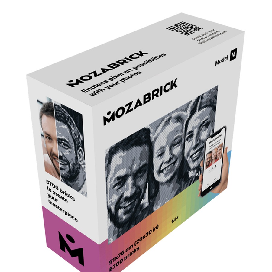 Mozabrick 51x76cm Model M Brick Mosaic Art/Craft Building Photo Construction Set