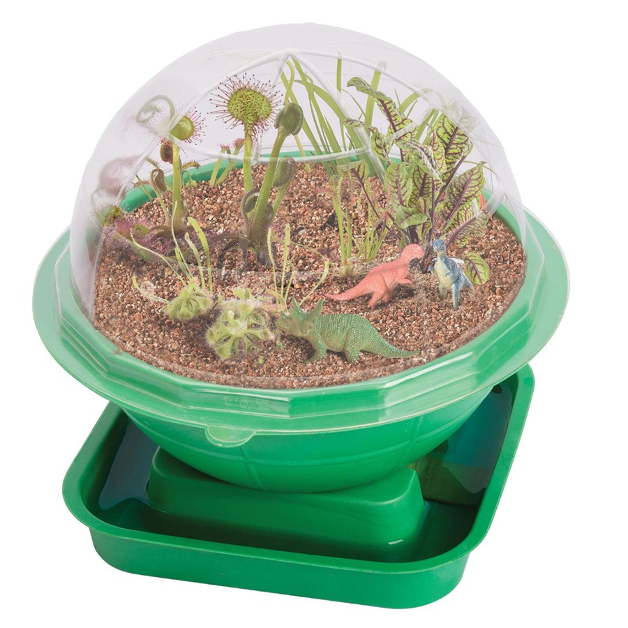 Mrs Green Terra Sphere w/ Dino Figurine Kids Growing Plant Kit Educational Toy