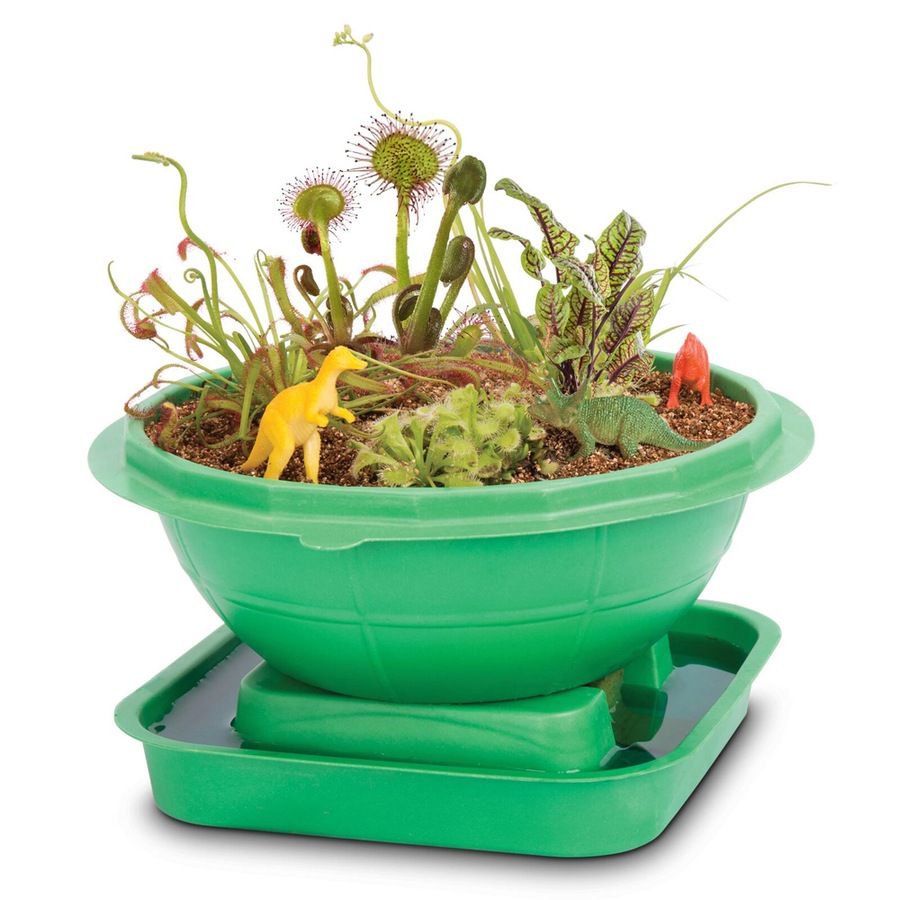 Mrs Green Terra Sphere w/ Dino Figurine Kids Growing Plant Kit Educational Toy