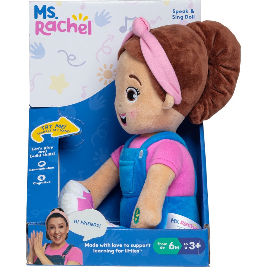Buy Ms Rachel Speak and Sing Doll Touch Activated Learning Multicolor ...