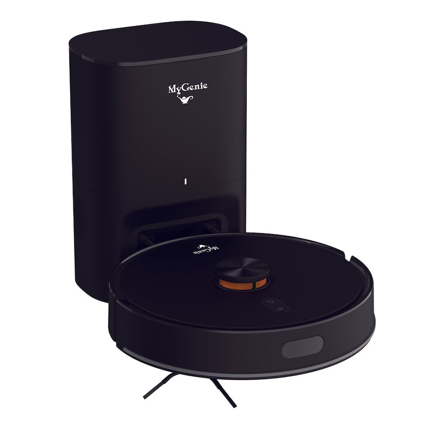 My Genie IQ1000 Self Empty Robotic Vacuum Cleaner w/ Tower Lidar 33.5cm Black