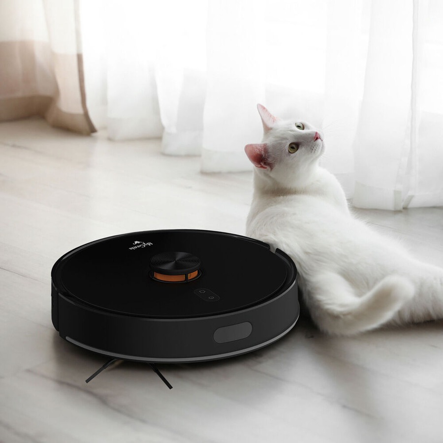 My Genie IQ1000 Self Empty Robotic Vacuum Cleaner w/ Tower Lidar 33.5cm Black