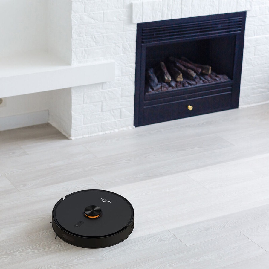 My Genie IQ1000 Self Empty Robotic Vacuum Cleaner w/ Tower Lidar 33.5cm Black