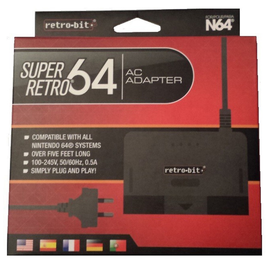 N64 Replacement Power Supply Super Retro AC Adaptor With AU Plug Game Accesories