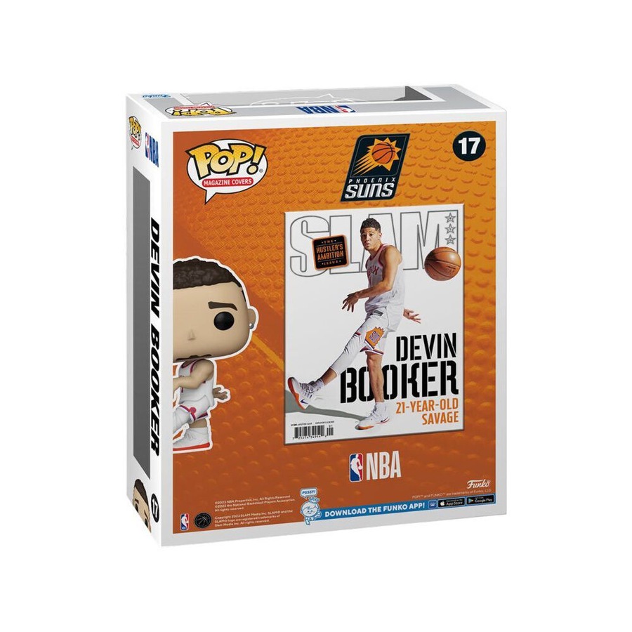 NBA Slam Devin Booker Pop Cover Vinyl Action Figure Statue w/ Display Case