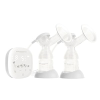 New Beginnings Maternity Automatic Double Electric Suction Breast Pump w/Bottles