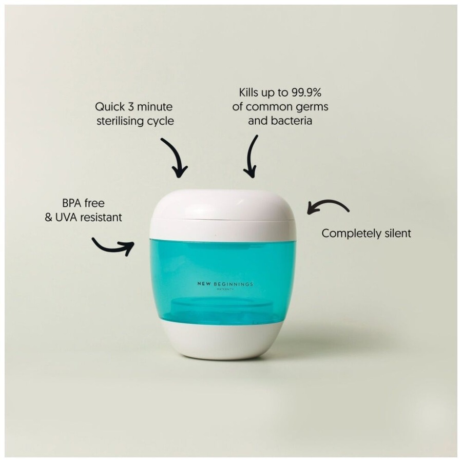 New Beginnings Portable 4 In 1 UV Steriliser 3 Minute Cycle Battery Operated