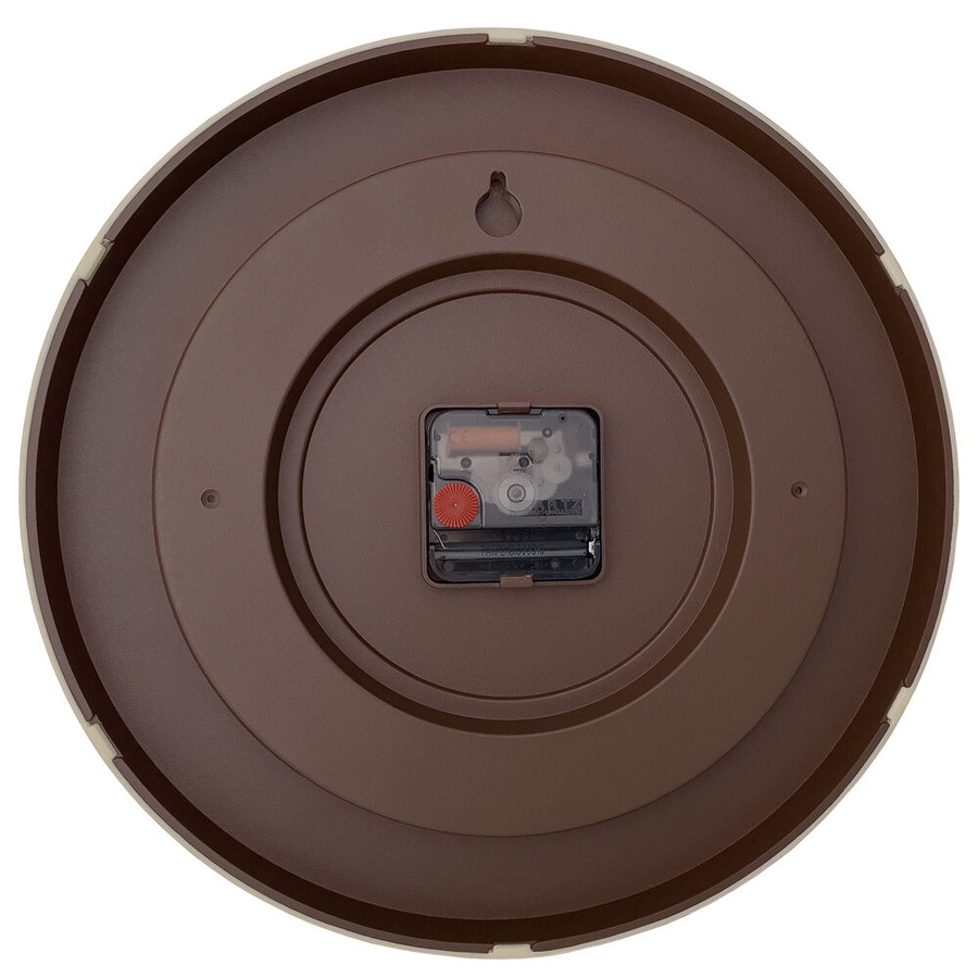 NeXtime Oslo Silent Wall Clock Dark Brown Dial 30x30x4.4cm Aluminium Case