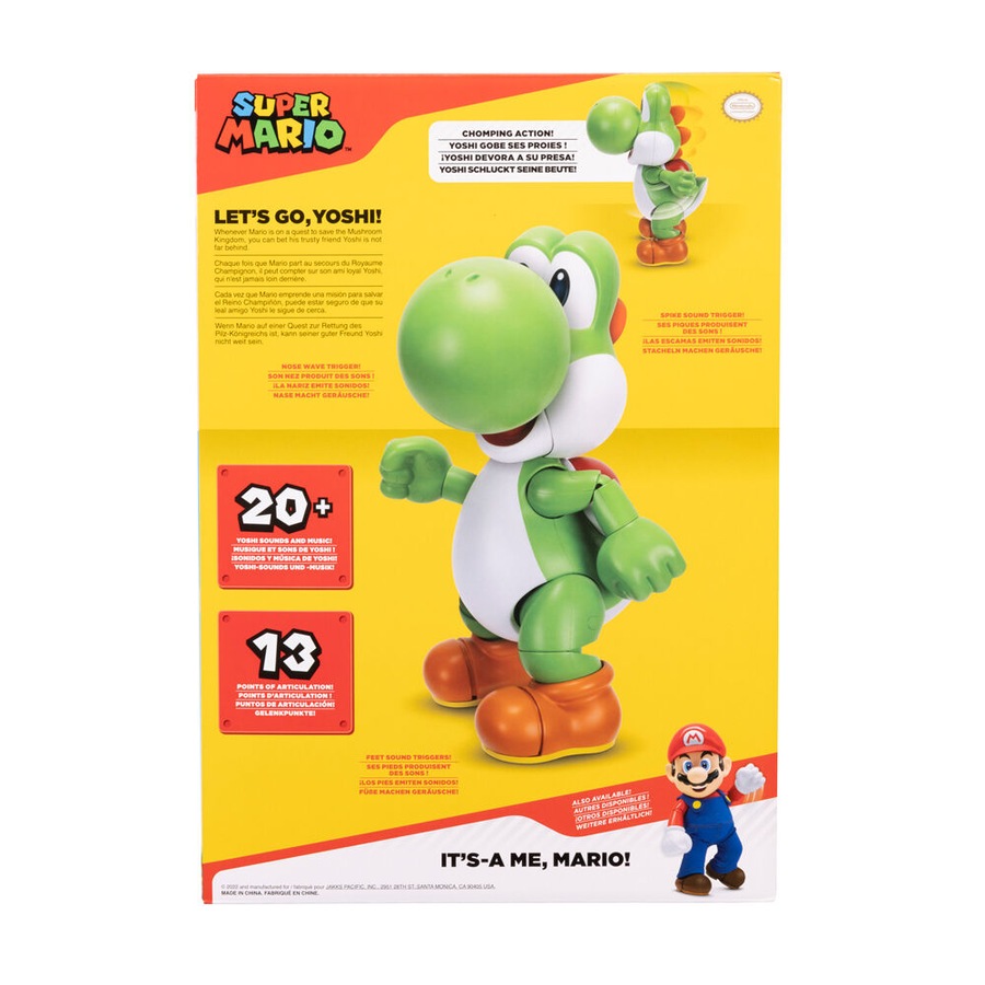 Nintendo Super Mario Let's Go Yoshi Action Figure Toy Kids/Children 3y+