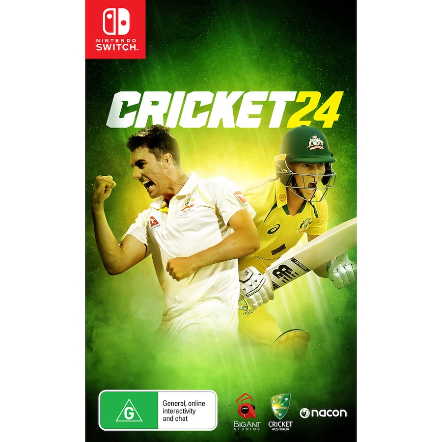 Nintendo Switch SWI Cricket 24 Nacon Multiplayer Sports Simulation Video Game