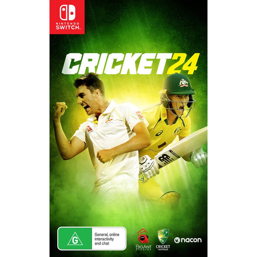 Nintendo Switch SWI Cricket 24 Nacon Multiplayer Sports Simulation Video Game