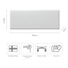 Buy Nobo 1500W Electric Panel Heater IP24 w/Timer & Castors f Bedroom ...
