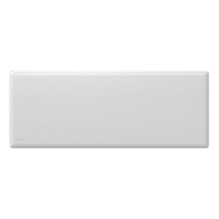 Nobo 1500W Electric Panel Heater IP24/Thermostat & Castors Bedroom/Bathroom Whit