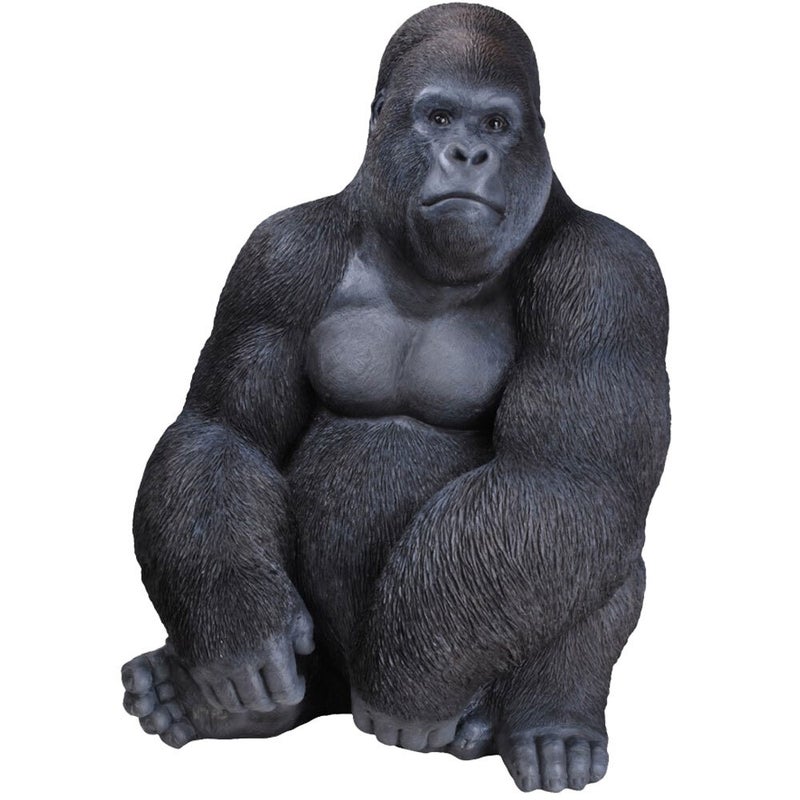 Buy Northcote Pottery Gorilla XL Resin Statue Garden Ornament Outdoor ...