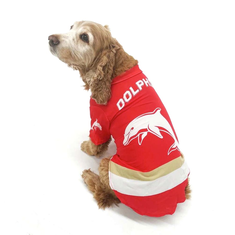 NRL Newcastle Knights Pet Dog Sports Jersey Clothing L