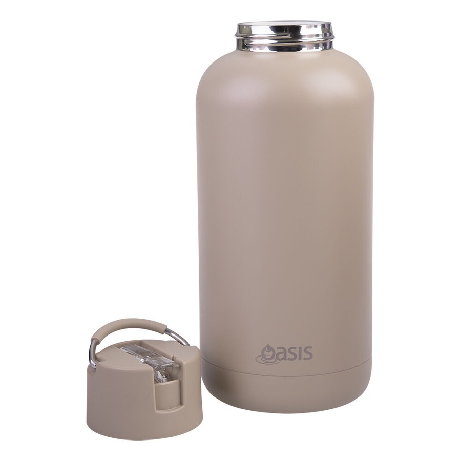 Oasis Ceramic Lined Stainless Steel Insulated Moda Drink Bottle 1.5L Latte