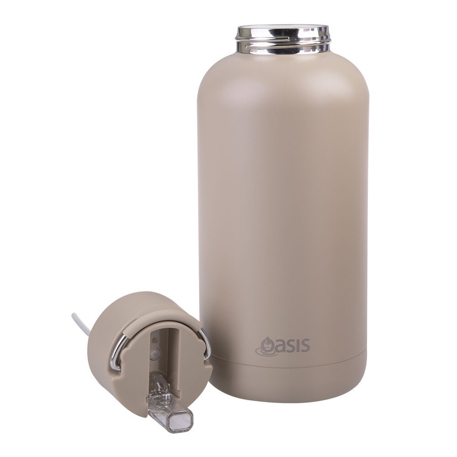 Oasis Ceramic Lined Stainless Steel Insulated Moda Drink Bottle 1.5L Latte