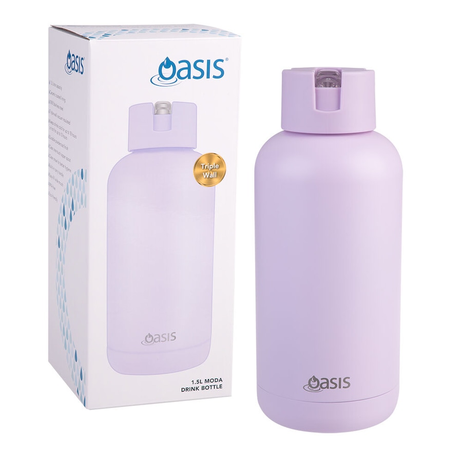 Oasis Ceramic Lined Stainless Steel Insulated Moda Drink Bottle 1.5L Orchid