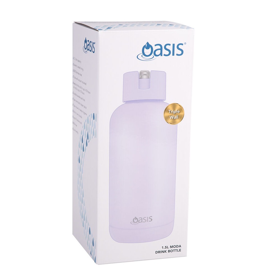 Oasis Ceramic Lined Stainless Steel Insulated Moda Drink Bottle 1.5L Orchid