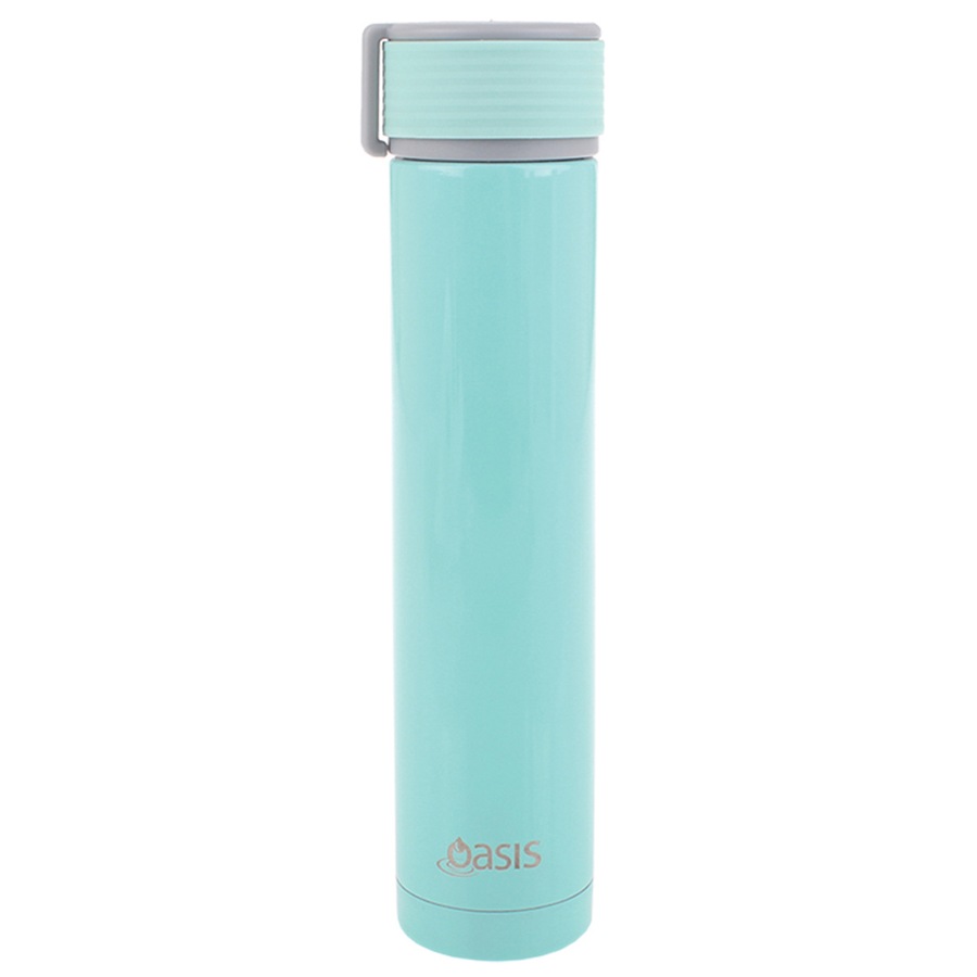 Oasis Skinny Mini Pastel S/Steel Double Wall Drink Bottle 250ml Assorted