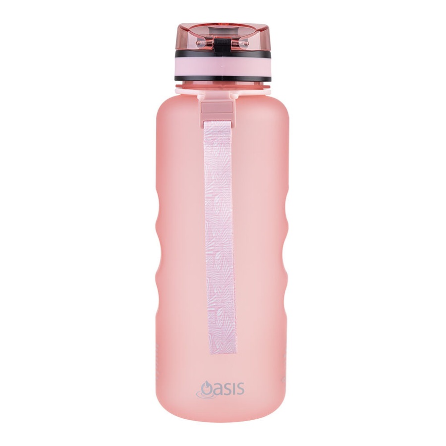 Oasis Tritan Motivational Sports Water Drinking Bottle 1.5L Glow Pink