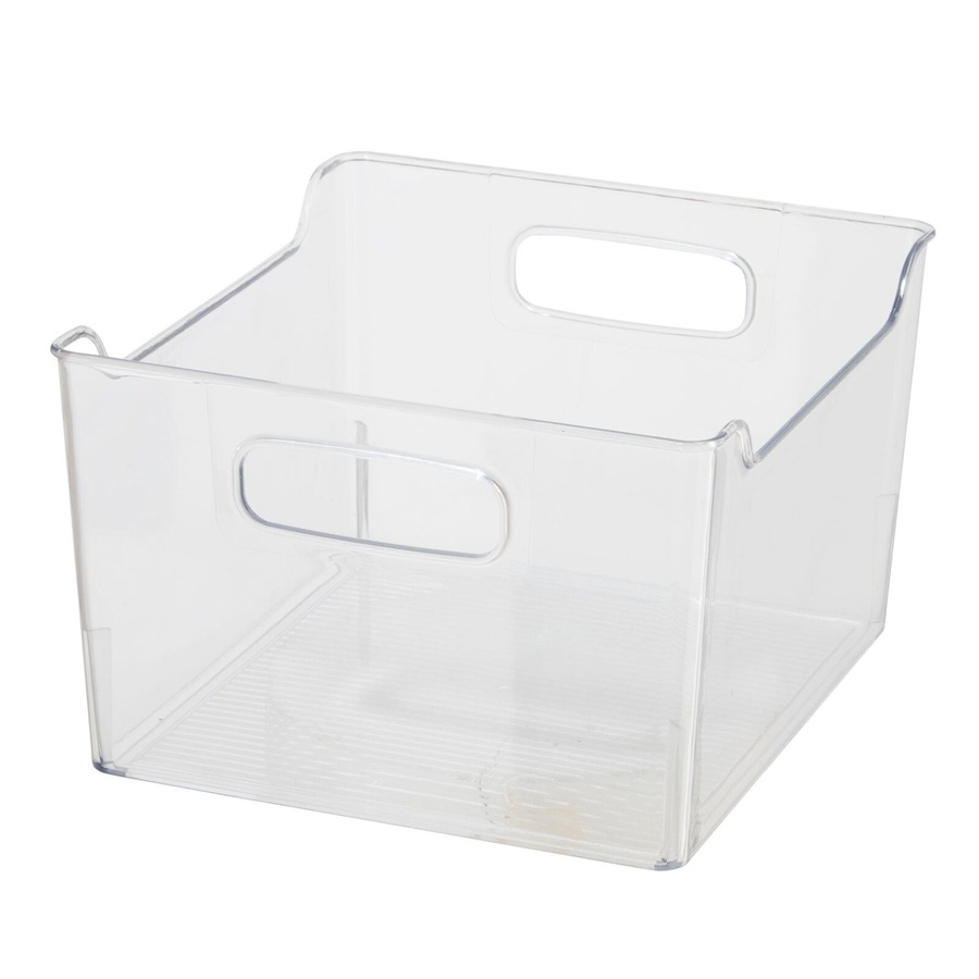 Oggi 25cm Tall Storage Bin Home/Kitchen Food/Snack Organiser w/ Handles Clear
