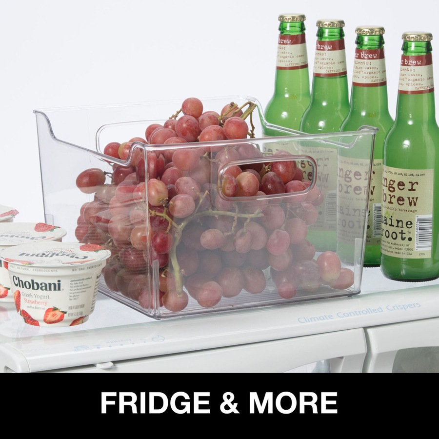 Oggi 25cm Tall Storage Bin Home/Kitchen Food/Snack Organiser w/ Handles Clear