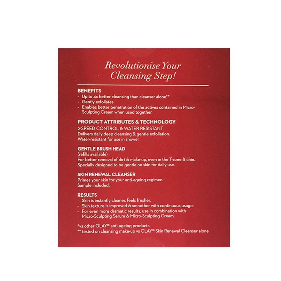 Olay Regenerist Advanced Anti-Ageing Brush Deep Cleansing w/Facial Skin Cleanser