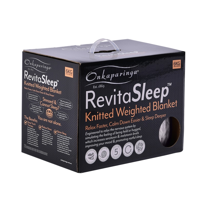 Buy Onkaparinga 6kg Knitted Weighted Sleeping Blanket Heavy Home
