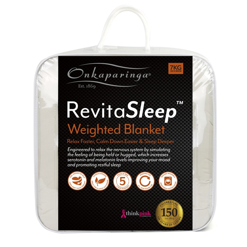 Buy Onkaparinga Adults 7kg Cotton 122x183cm Weighted Blanket Home