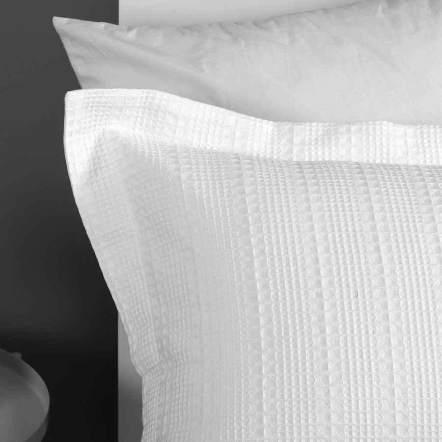 Onkaparinga Queen Bed/Bedroom Cotton Quilt Cover Bedding Set w/Pillowcases White