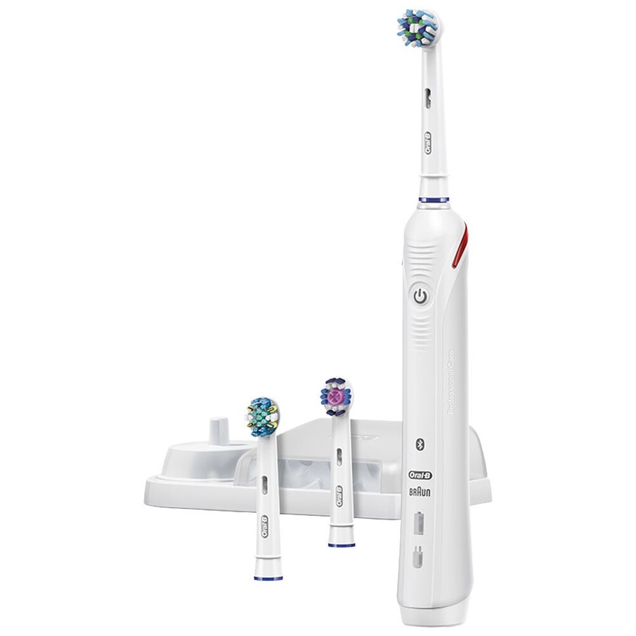 Oral B Electric Rechargeable Bluetooth Power Toothbrush Smart 5000 w/Brush Heads